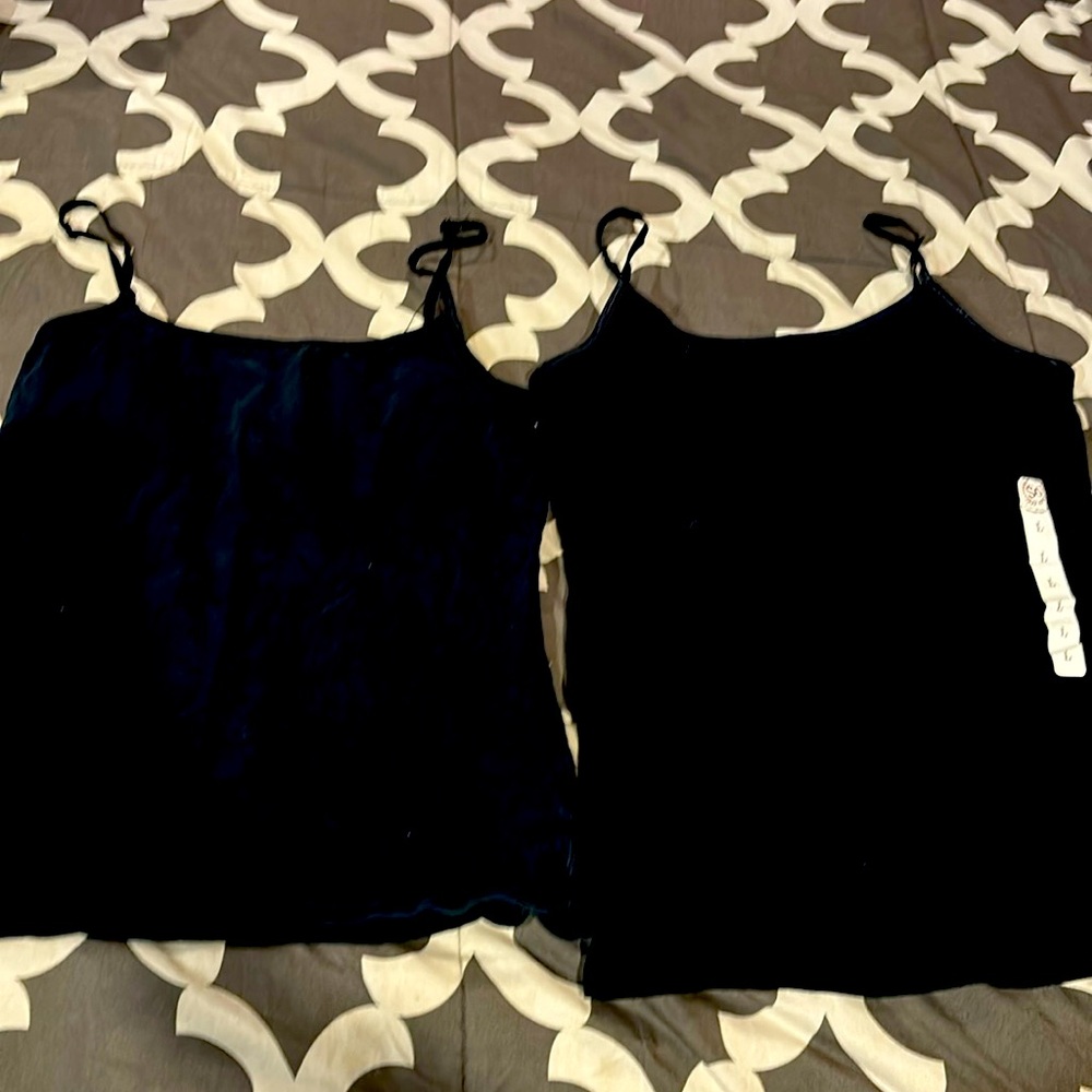Black Cotton Bra Top Tank Tops